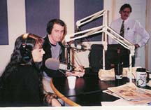 Jewel DeNyle & Steve Porter at FNX Radio, Providence.