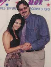 Steve Porter with Sunny Leone.